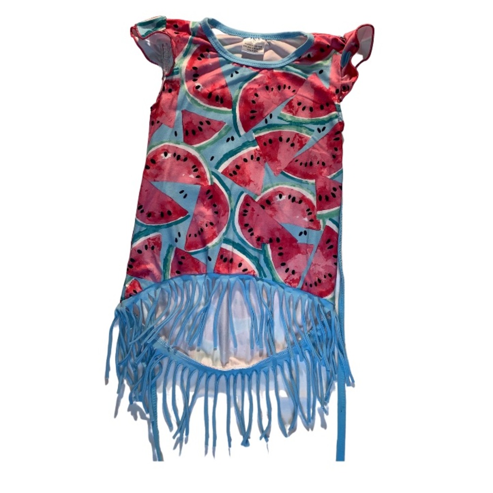 Toddler boutique dress fringe